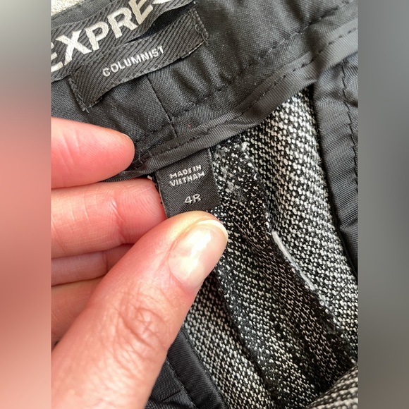 Express Textured Tweed Columnist Wide Leg Pants - Picture 6 of 11